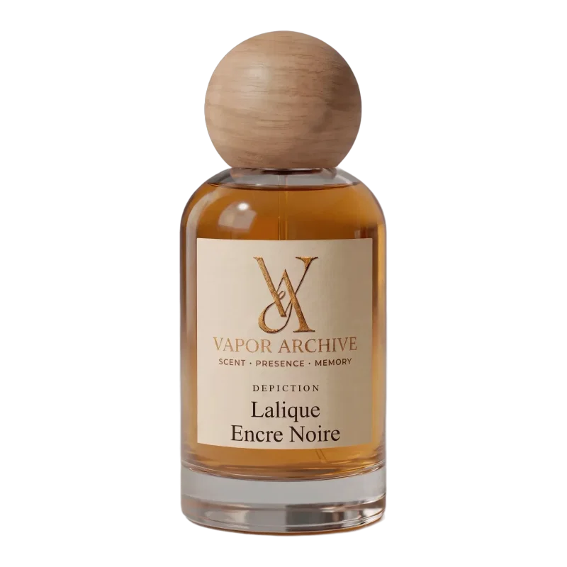 Lalique Encre Noire perfume oil by Vapor Archive, preorder from Lagos