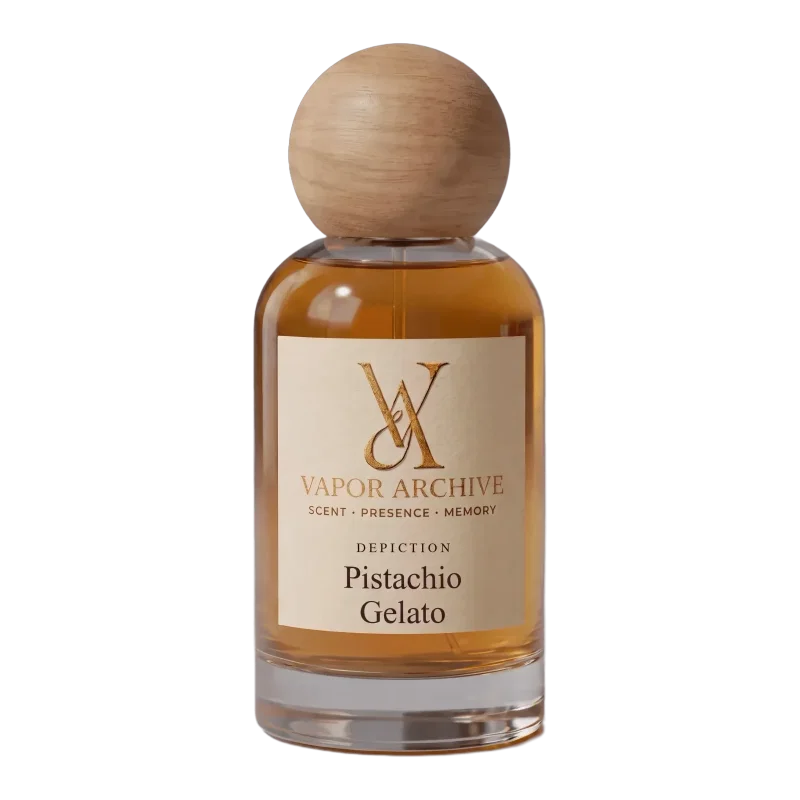 Pistachio Gelato perfume oil by Vapor Archive, 10ml and 30ml bottle, Lagos